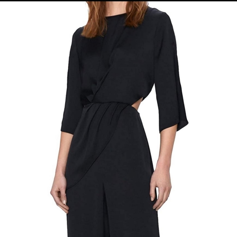 Zara satin evening jumpsuit NWT